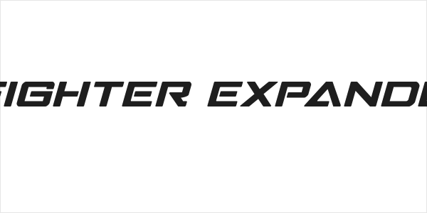 Strike Fighter Expanded Italic Logo