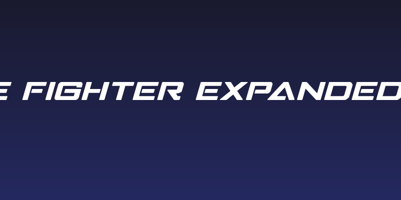 Strike Fighter Expanded Italic Social Header