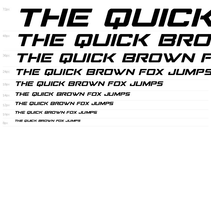 Strike Fighter Expanded Italic Waterfall