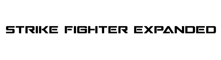 Strike Fighter Expanded Schriftart