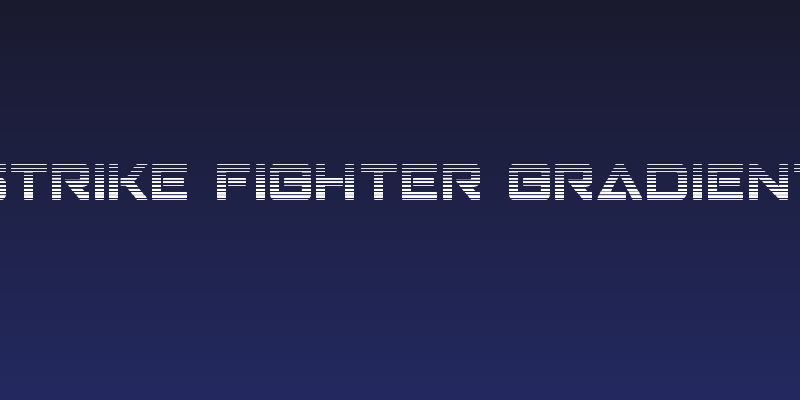 Strike Fighter Gradient Social Header