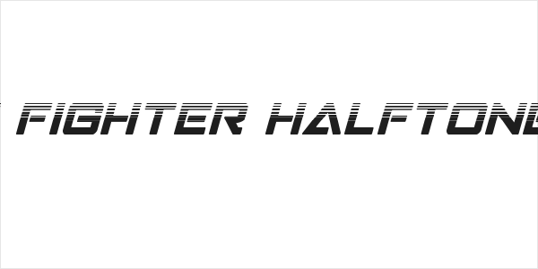 Strike Fighter Halftone Italic Logo