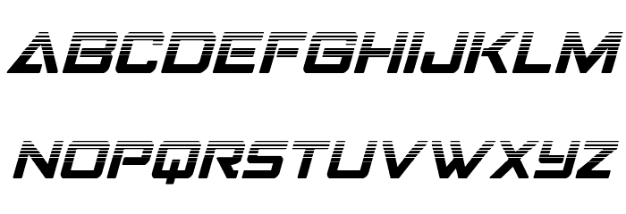 Strike Fighter Halftone Italic لخطوط تنزيل صغيرة
