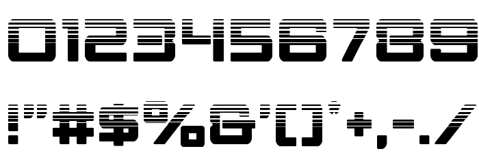 Strike Fighter Halftone Font OTHER CHARS