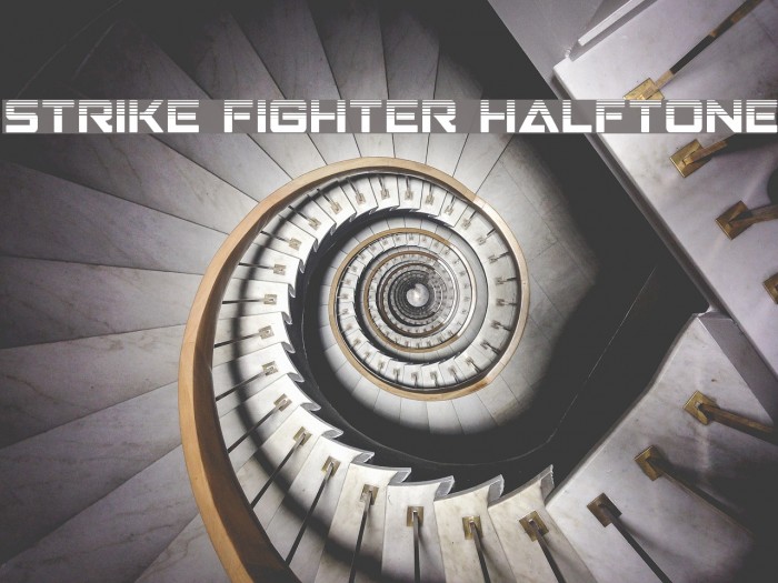 Strike Fighter Halftone Font examples