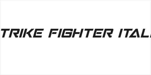 Strike Fighter Italic Logo