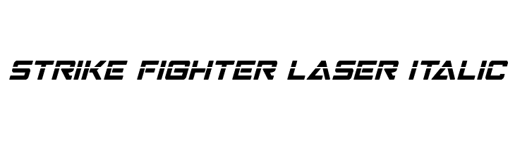 Strike Fighter Laser Italic  Free Fonts Download