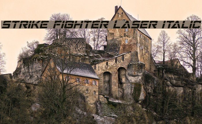 Strike Fighter Laser Italic Font examples