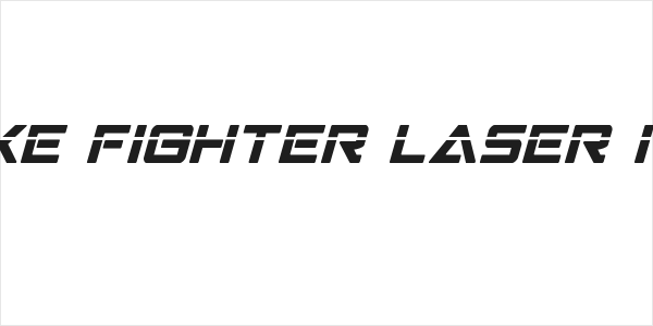 Strike Fighter Laser Italic Logo