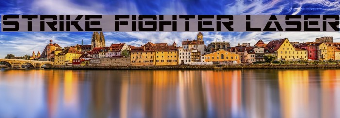 Strike Fighter Laser Font examples