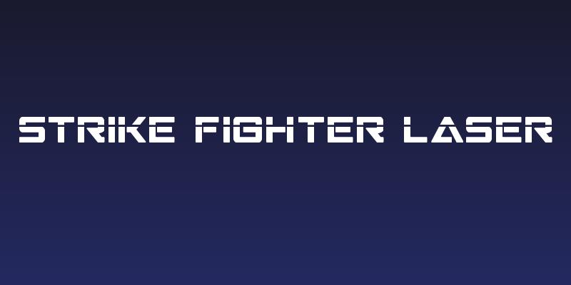 Strike Fighter Laser Social Header