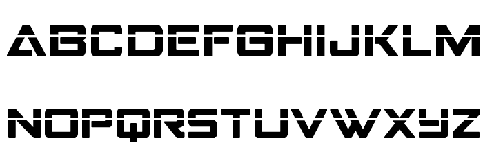 Strike Fighter Laser Font LOWERCASE