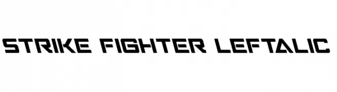 Strike Fighter Leftalic  Fuentes Gratis Descargar