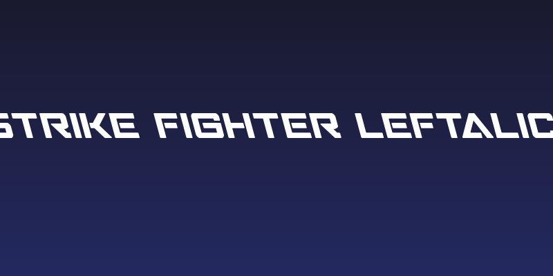 Strike Fighter Leftalic Social Header