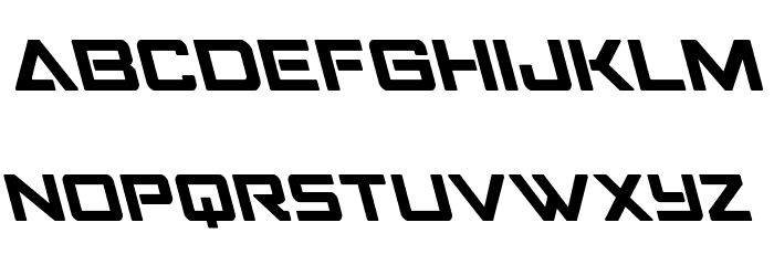 Strike Fighter Leftalic Font LOWERCASE