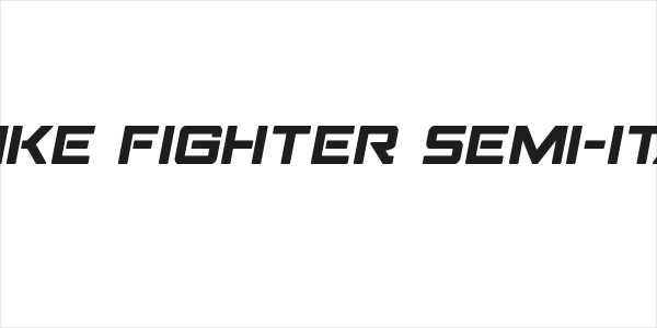 Strike Fighter Semi-Italic Logo