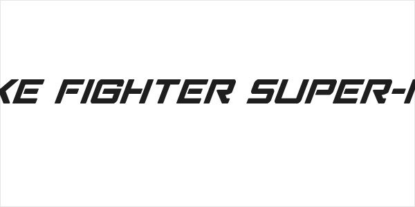 Strike Fighter Super-Italic Logo