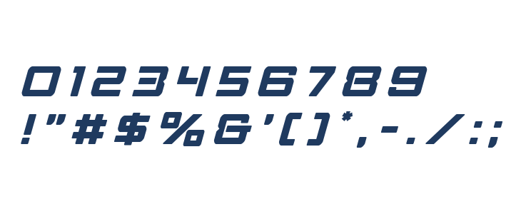 Strike Fighter Title Italic Other Characters