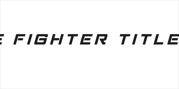 Strike Fighter Title Italic Logo