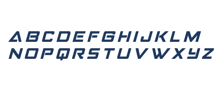 Strike Fighter Title Italic Lowercase