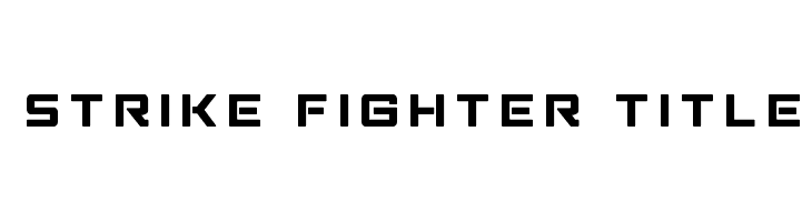 Strike Fighter Title  नि: शुल्क फ़ॉन्ट्स डाउनलोड