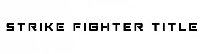 Strike Fighter Title  Descarca Fonturi Gratis