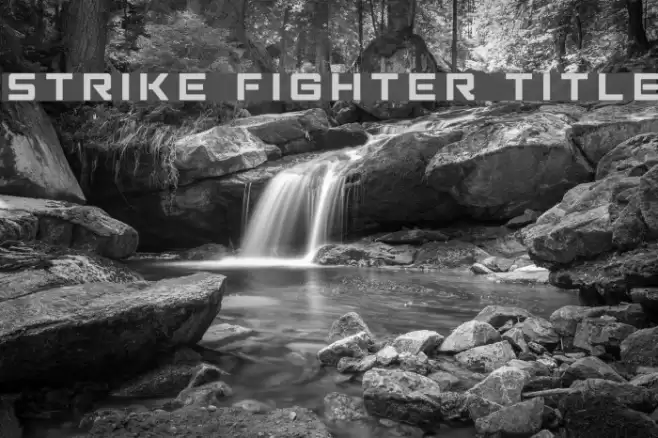 Strike Fighter Title Font examples