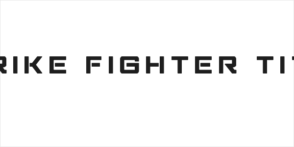 Strike Fighter Title Logo