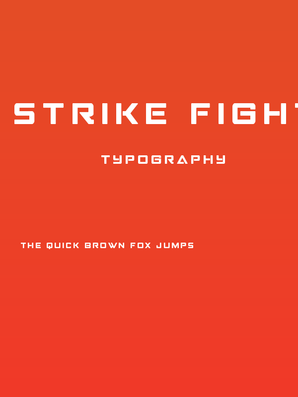 Strike Fighter Title Poster