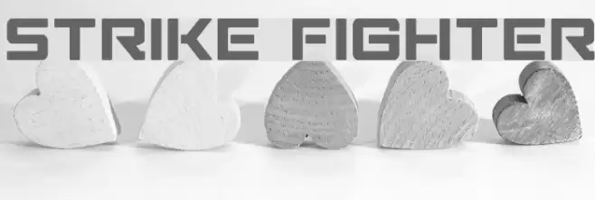 Strike Fighter Font examples