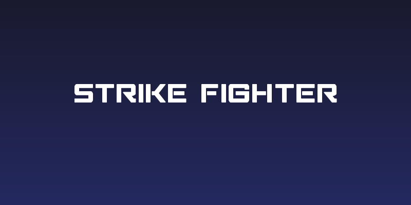 Strike Fighter Social Header