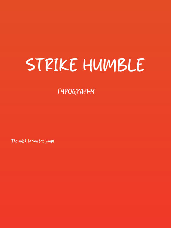 Strike Humble Poster