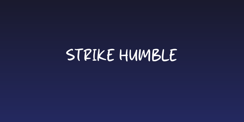 Strike Humble Social Header