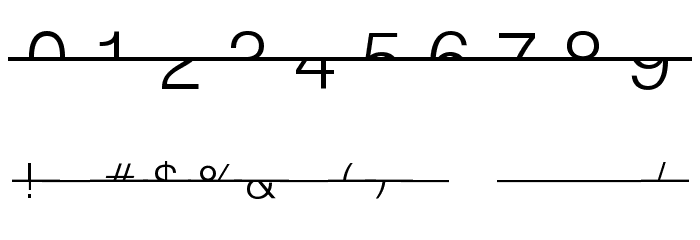 Strike-Swiss Font OTHER CHARS