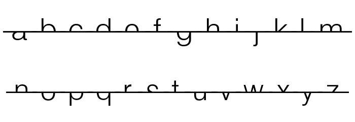 Strike-Swiss Font LOWERCASE