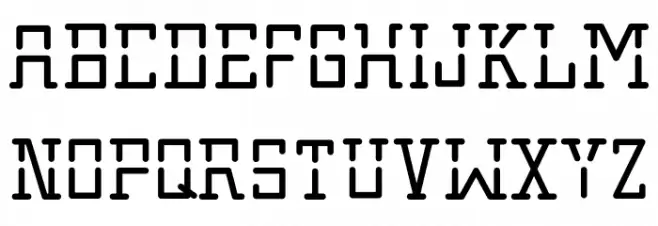 Strike Schriftart Groß