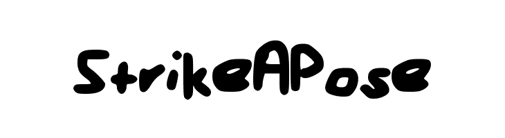 StrikeAPose  Скачать бесплатные шрифты