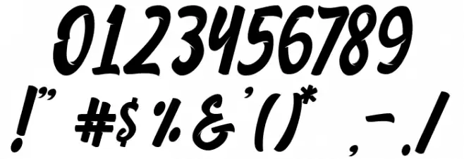 StrikeAloneScript Font OTHER CHARS