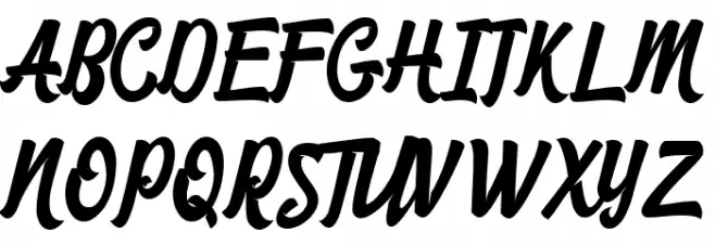 StrikeAloneScript Schriftart Groß