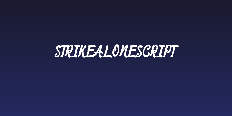 StrikeAloneScript Social Header