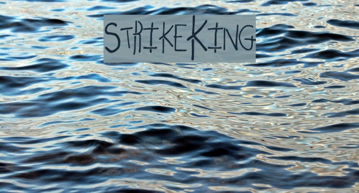 StrikeKing Font examples