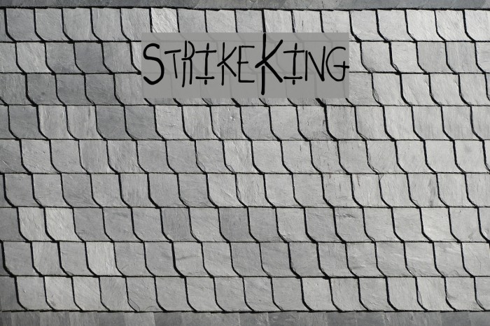 StrikeKing Font examples