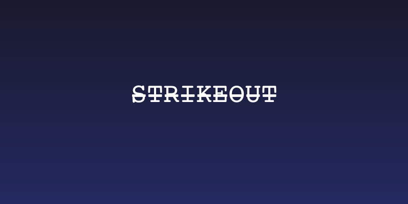 StrikeOut Social Header
