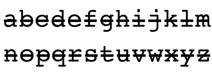 StrikeOut Font LOWERCASE