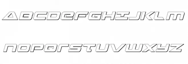 Strikelord 3D Italic Fonte MAIÚSCULAS