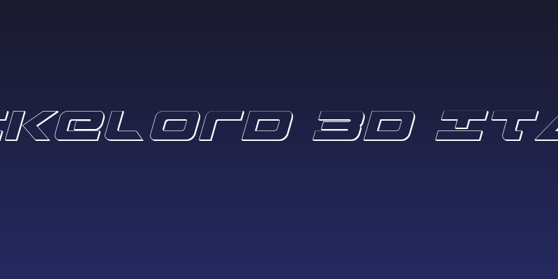 Strikelord 3D Italic Social Header