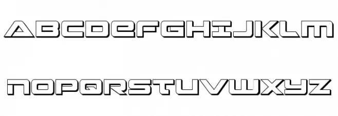 Strikelord 3D Schriftart Groß