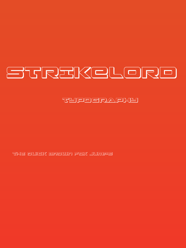 Strikelord 3D Poster