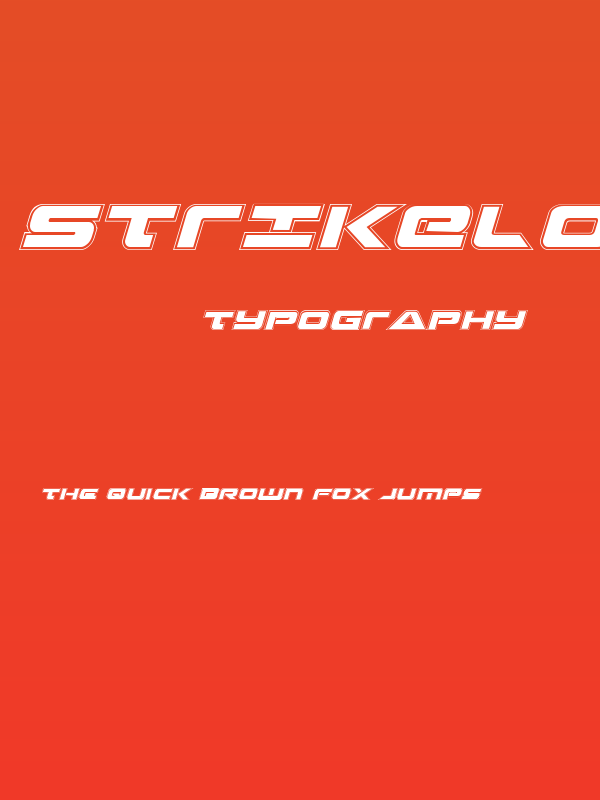 Strikelord Academy Italic Poster