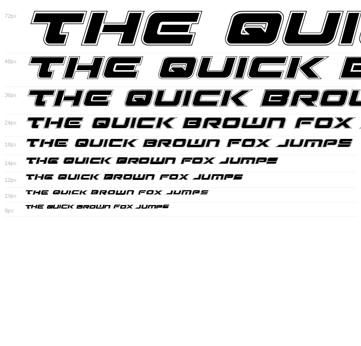 Strikelord Academy Italic Waterfall